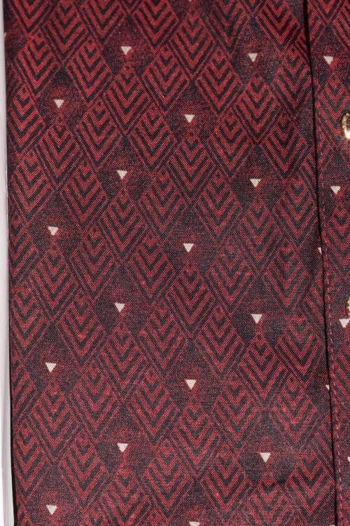 Zynoor Premium Jacket Print Cotton Panjabi (Maroon) – Code: 403 - Image 7